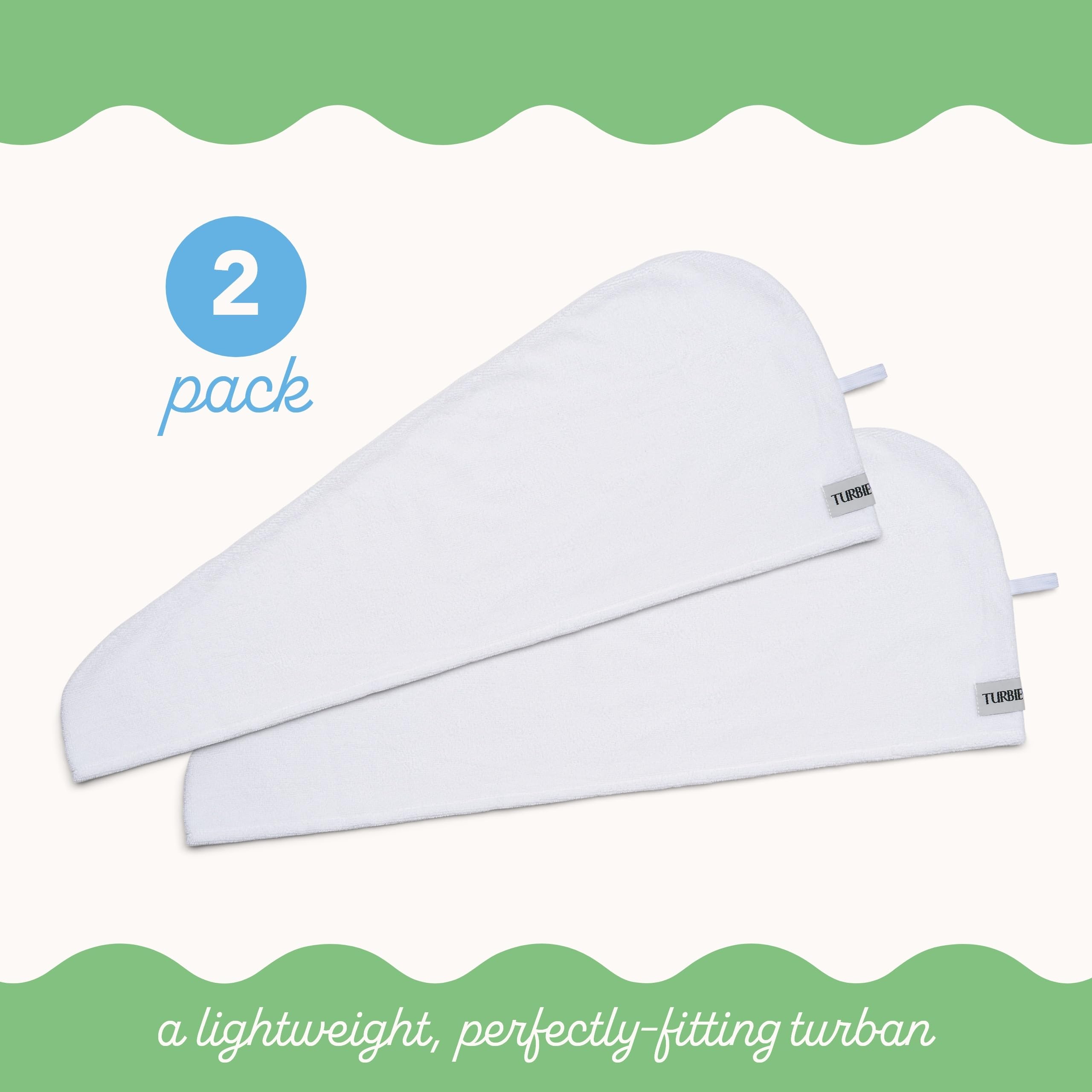 Turbie Twist absorption rapide: serviette cheveux pour sécher rapidement sans abîmer.