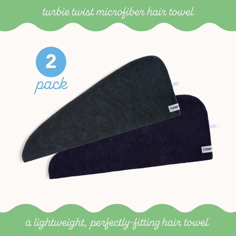 Turbie Twist anti-frizz: turban en microfibre minimise les frottements et frisottis.