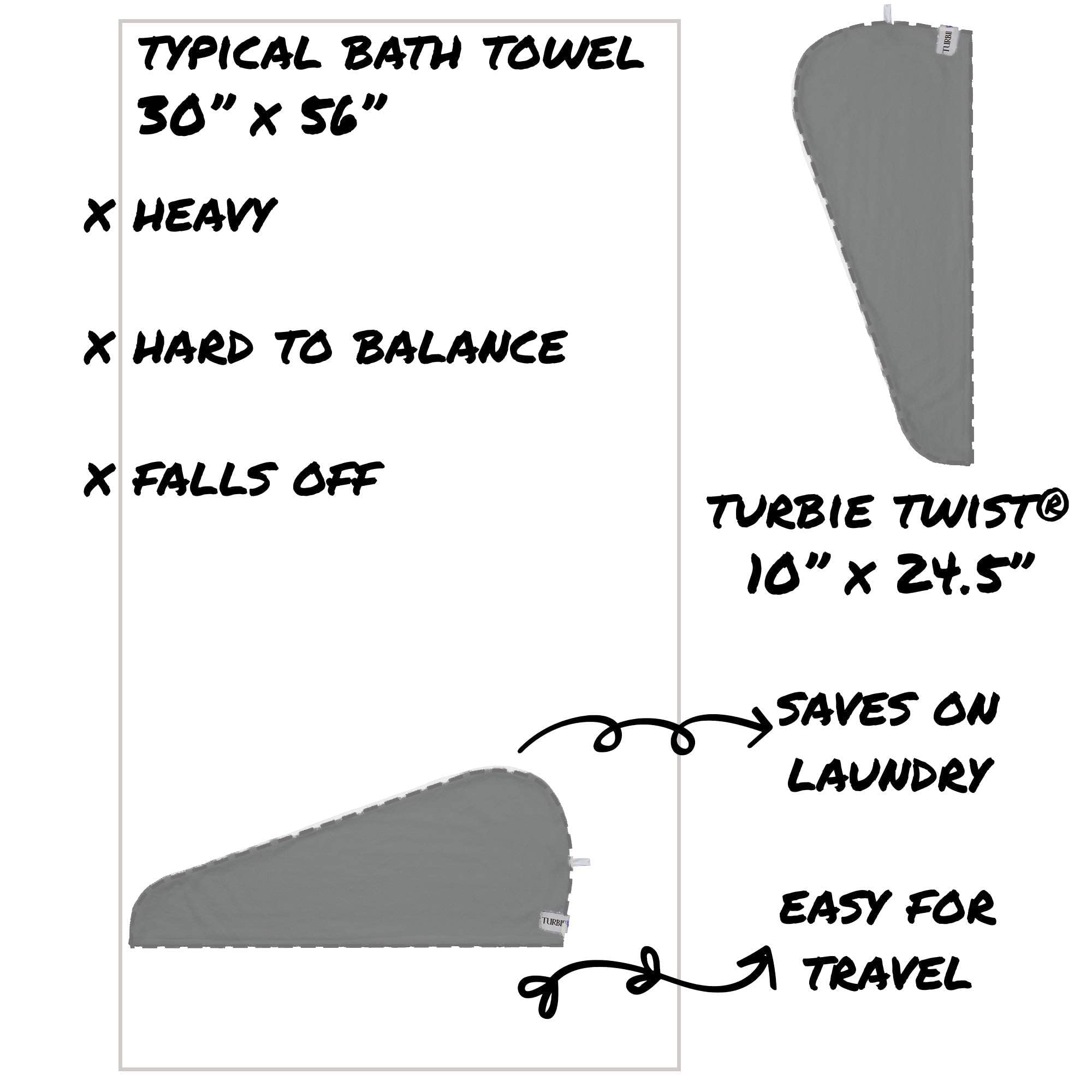 Turbie Twist : cadeau premium, élégant et pratique.