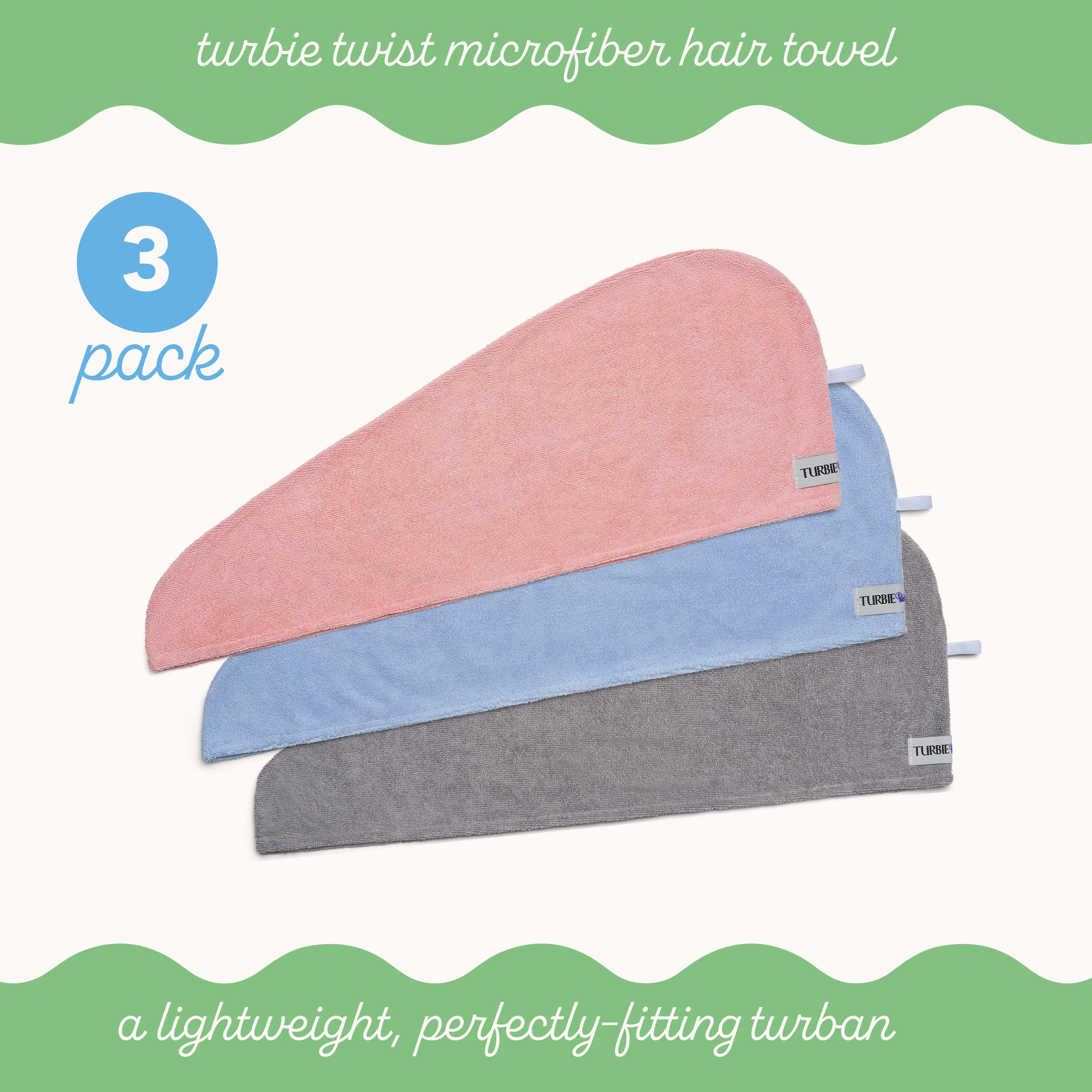 Détail Turbie Twist: matière douce anti-frisottis pour mèches lisses.
