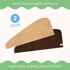 Turbie Twist texture microfibre douce offrant un contact soyeux.