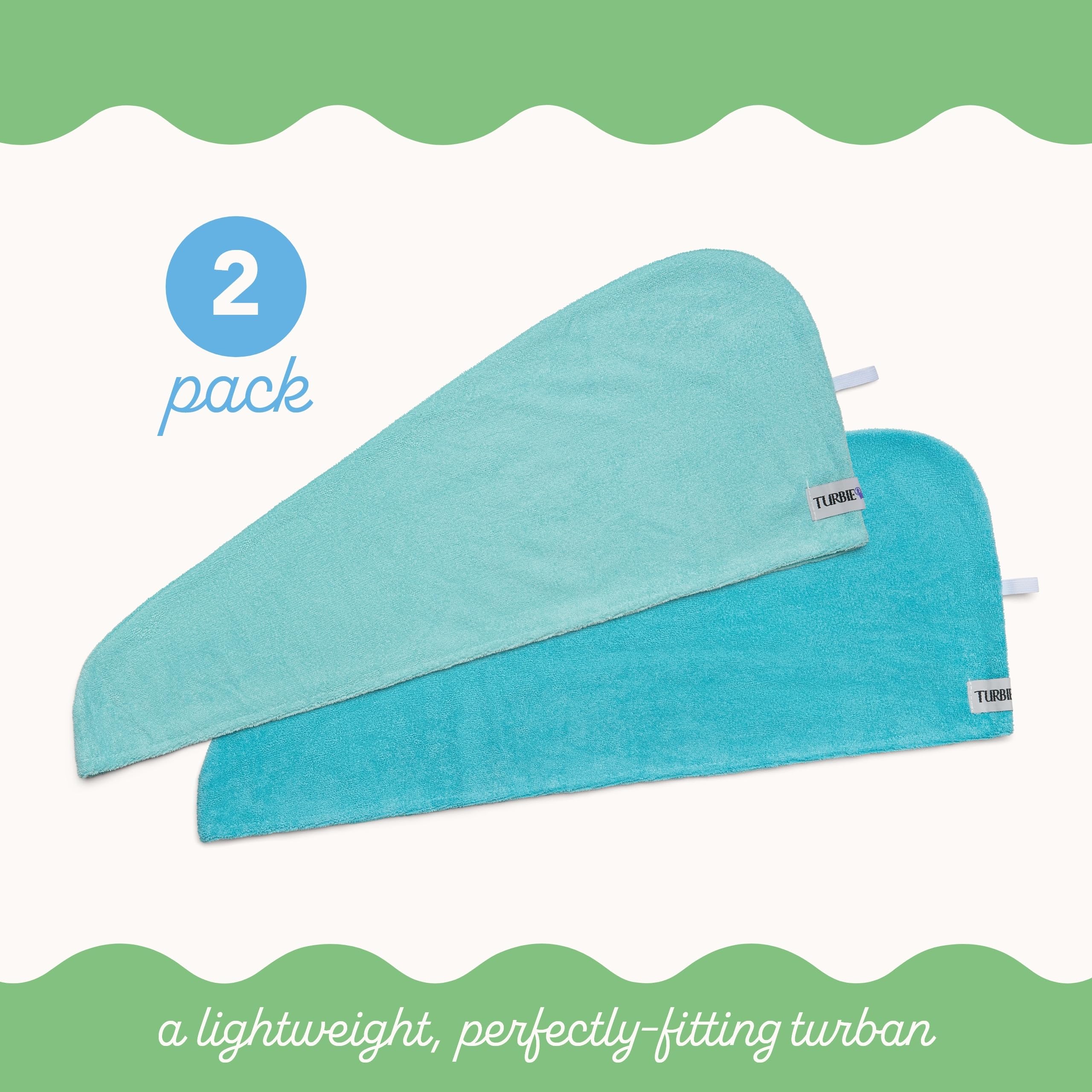 Turbie Twist séchage rapide microfibre bleu nuit: sèche les cheveux plus vite.