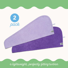 Turbie Twist serviette cheveux microfibre poids leger pour voyage confortable.