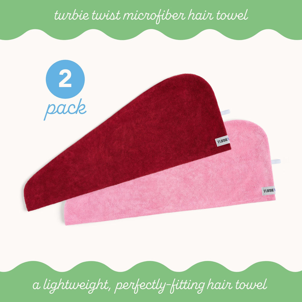Turbie Twist système torsion-boucle assurant maintien stable et simple d’utilisation.
