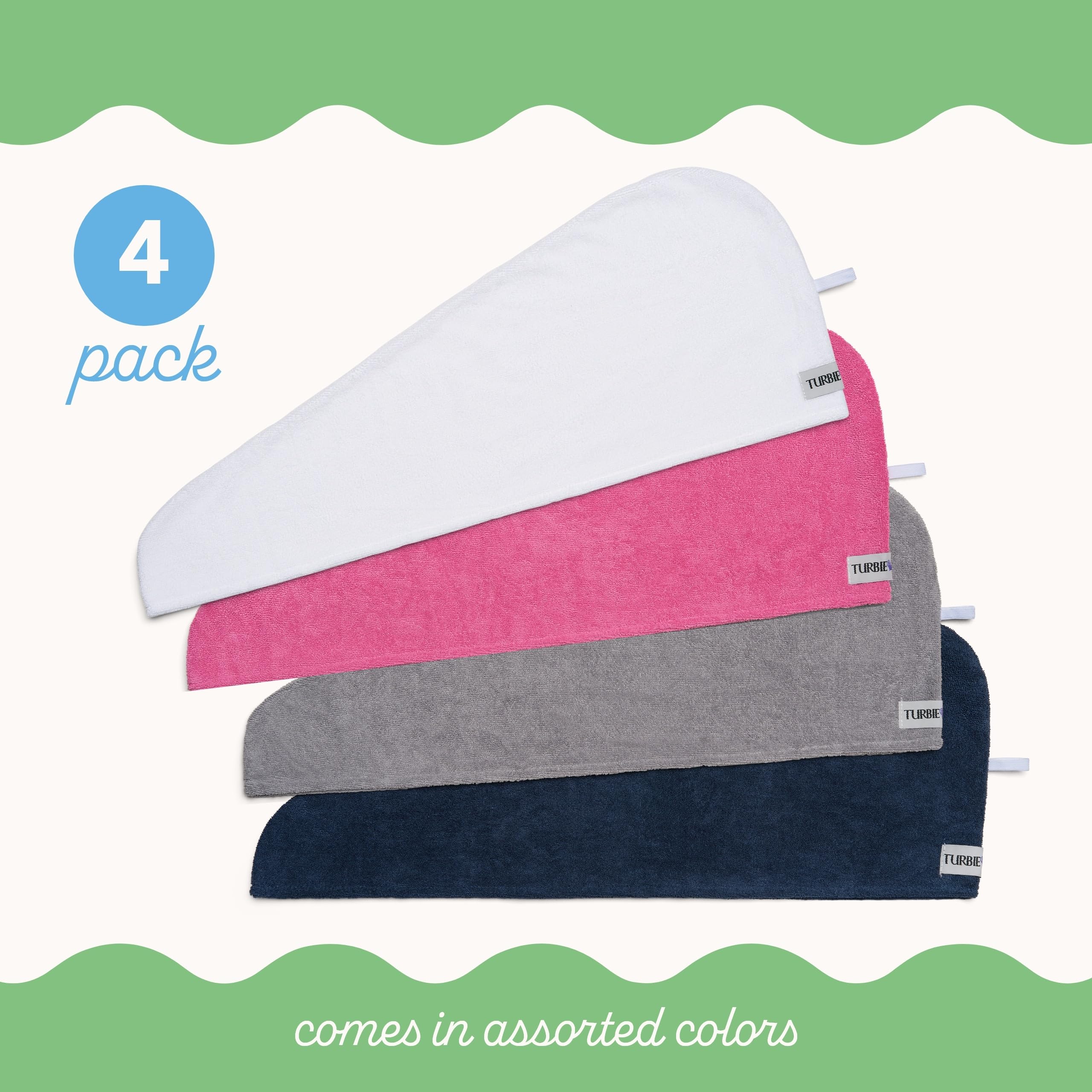Turbie Twist turban-cheveux microfibre gris: protection et douceur des longueurs.