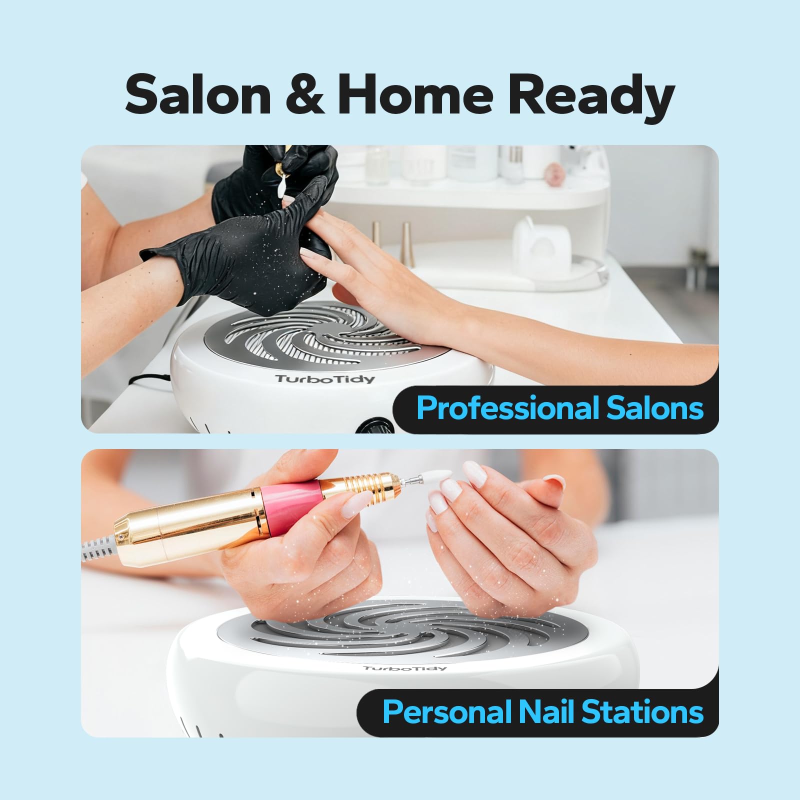TurboTidy usage-salon-maison-compact idéal pour espaces professionnels et domestiques.