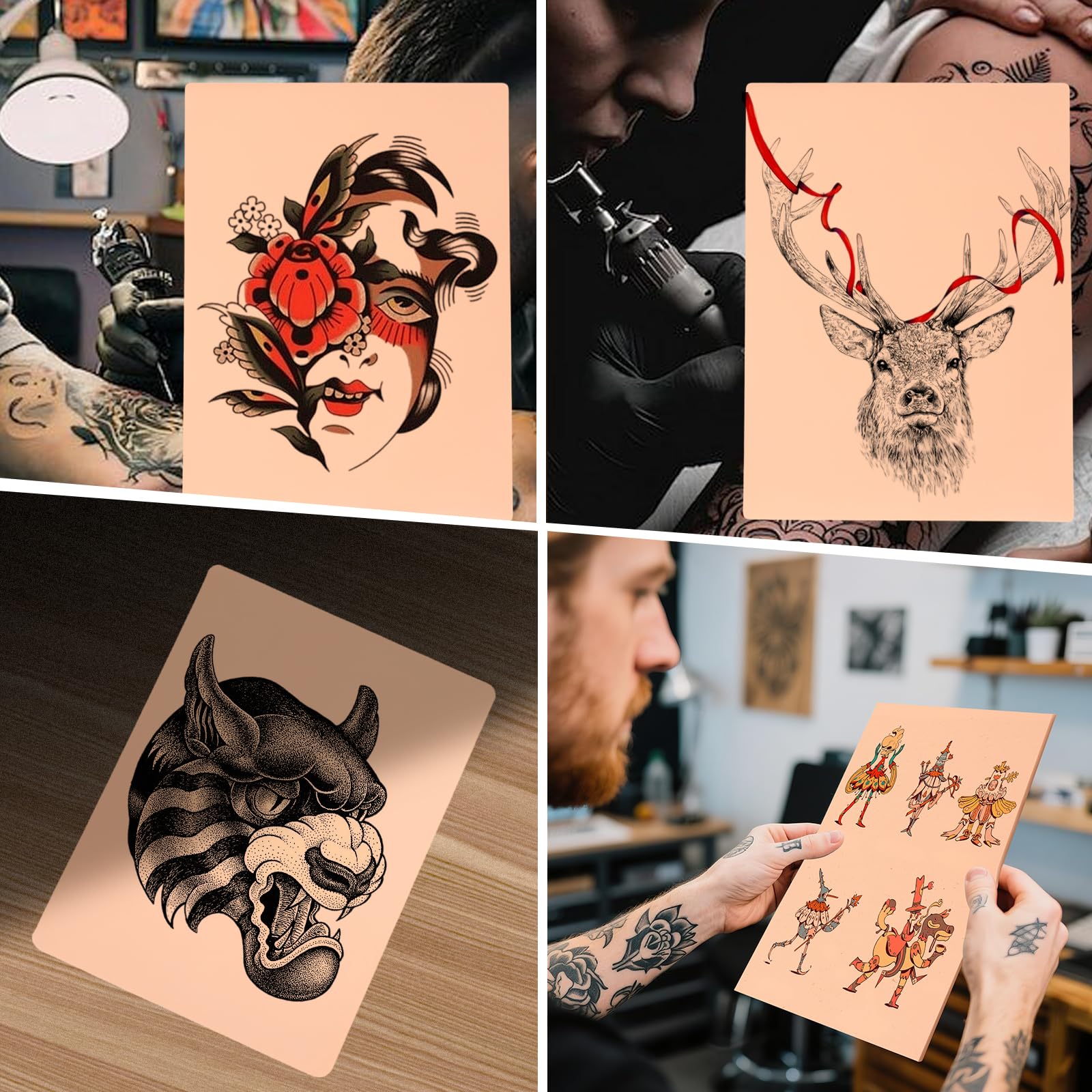 TUXIYA peau polyvalente pour tester machines et encres en tatouage.