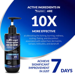 Tuymec Shampoing, texture légère qui aide à réduire les irritations et pellicules.