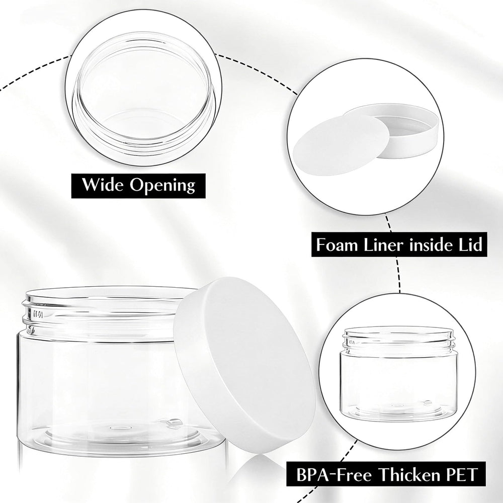 TUZAZO étiquettes incluses pour personnalisation des contenants 1oz.