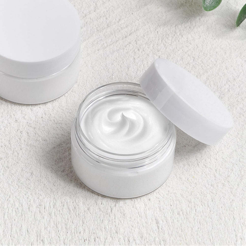 TUZAZO pot sans BPA en plastique clair, durable et réutilisable.