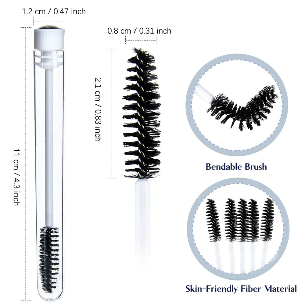TUZAZO tubes transparents pour brosse, stockage propre et hygiénique.