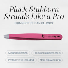 TWEEZER GURU pointe-ultra-fine : extraction précise des poils incarnés