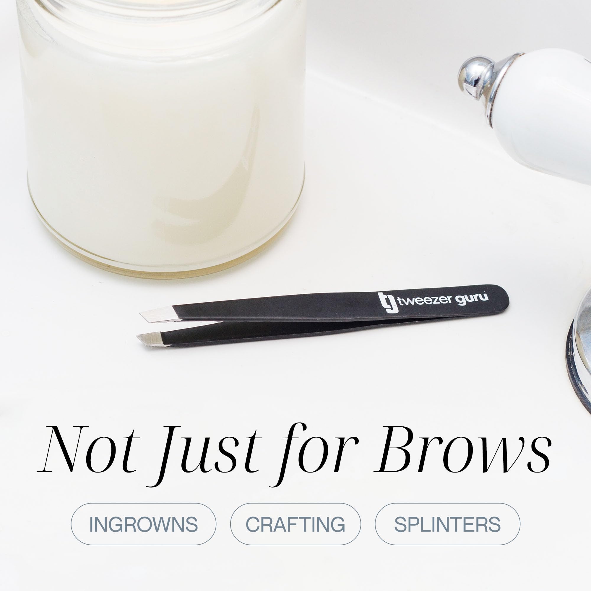 TWEEZER GURU format voyage, pratique en déplacement.
