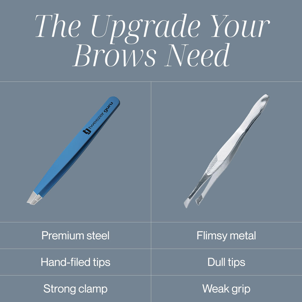 TWEEZER GURU kit-quatre-pinces-sourcils pratique et rangement facile.