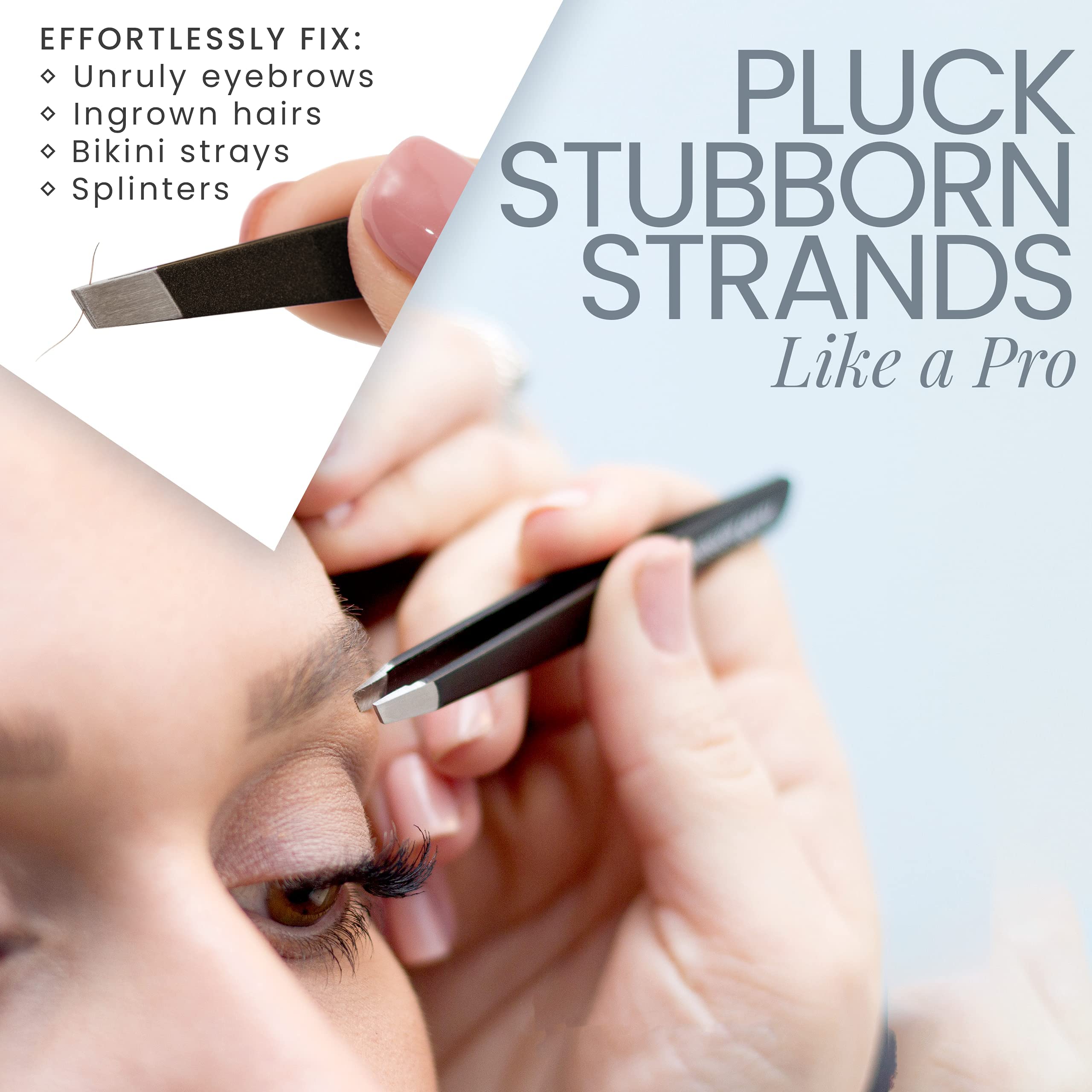 Tweezer Guru-pinces-pointues-poils-recalcitrants: extraction précise des poils rebelles.