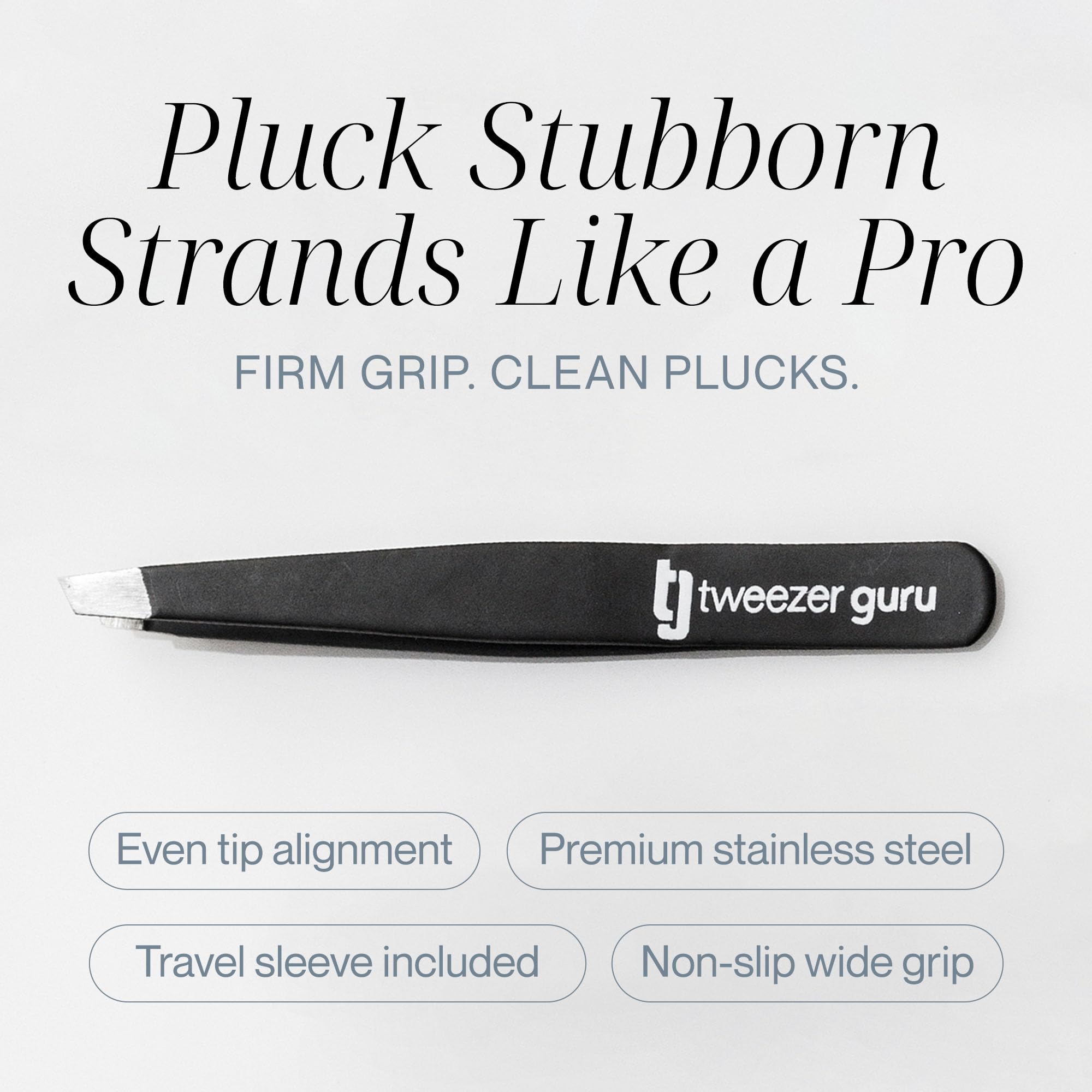 TWEEZER GURU pinces-pointues-precision offrent une précision efficace sur les poils indisciplinés.