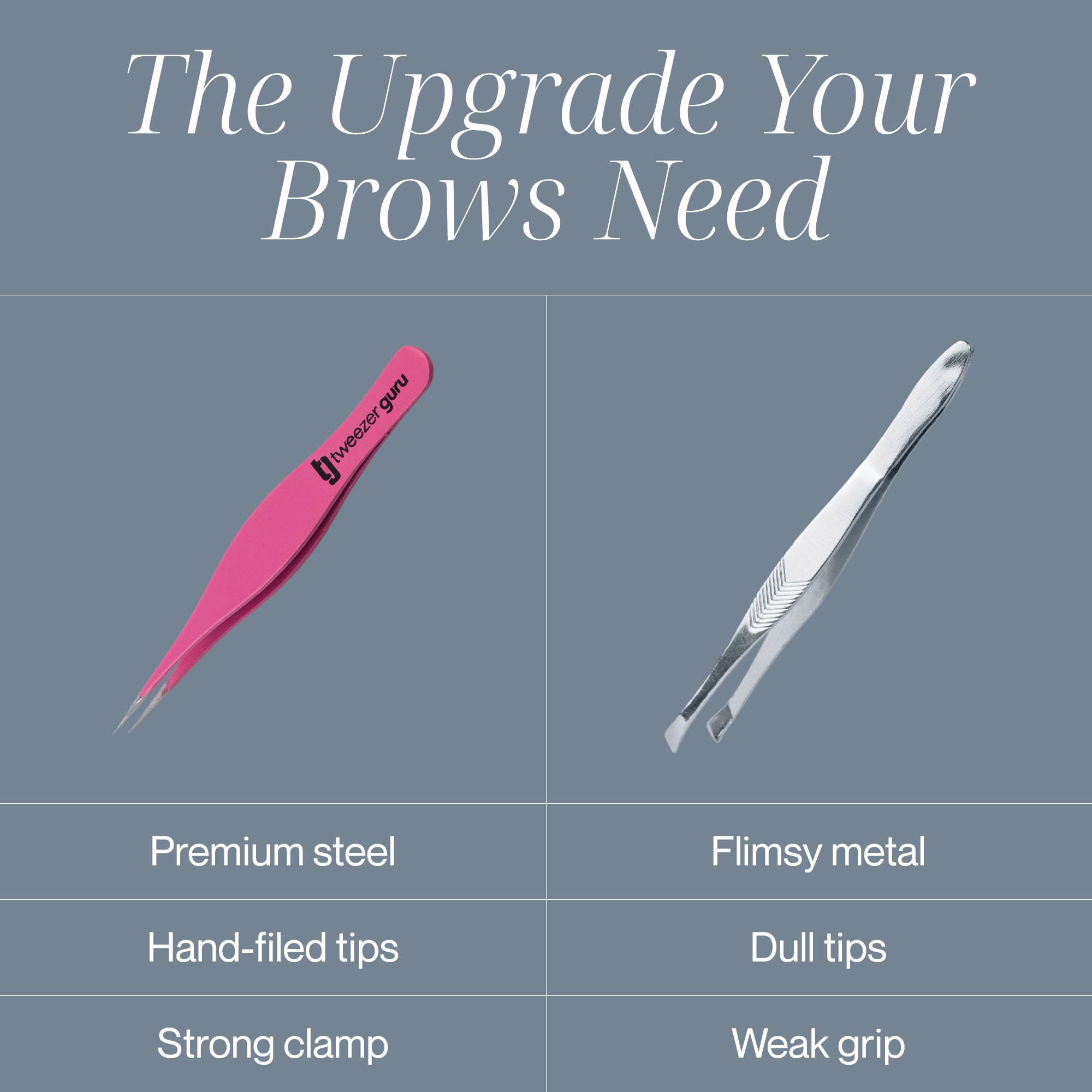 TWEEZER GURU Prise confort pour une utilisation facile.