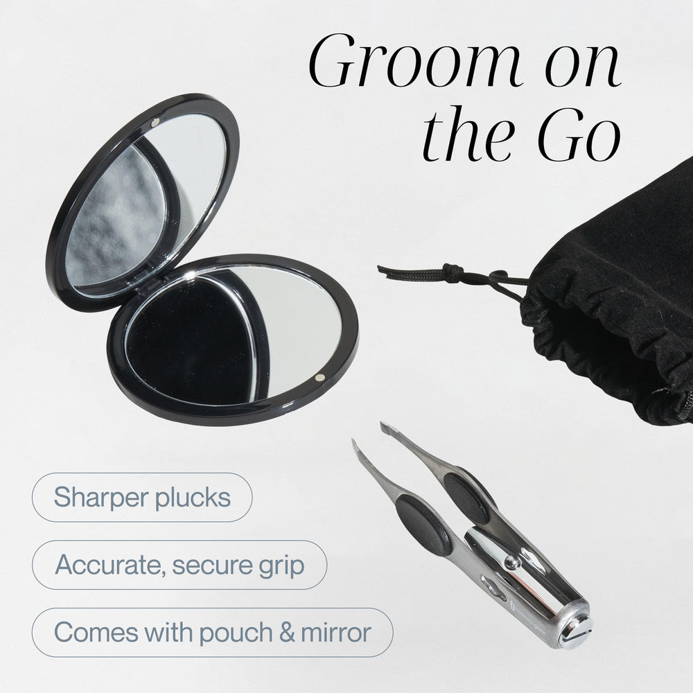 TWEEZER GURU Pro étui et pochette de voyage inclus.