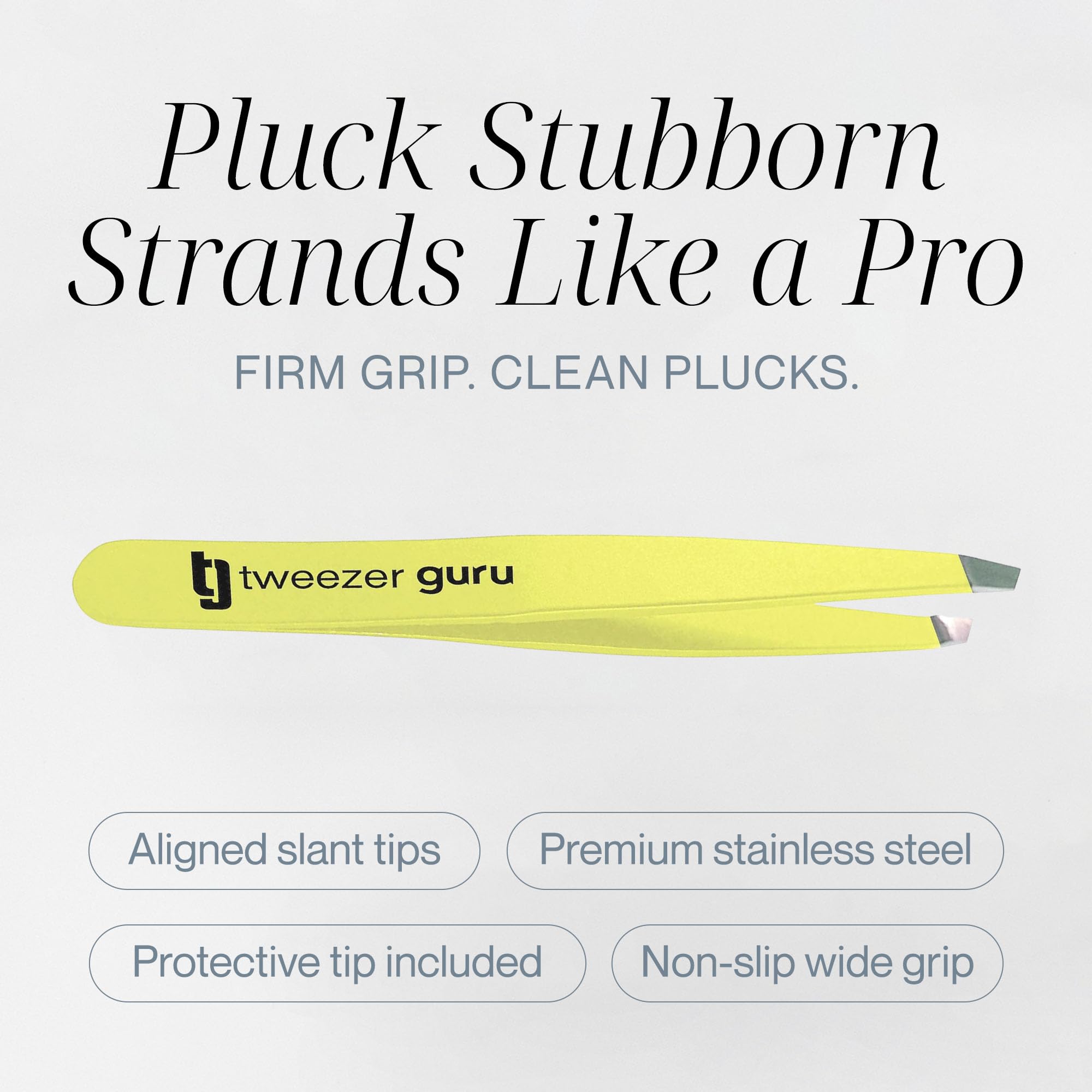 TWEEZER GURU tete incline pointe fin facilite l'extraction des poils
