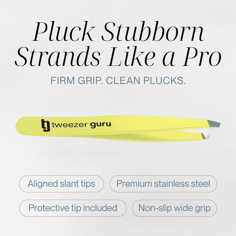 TWEEZER GURU tete incline pointe fin facilite l'extraction des poils