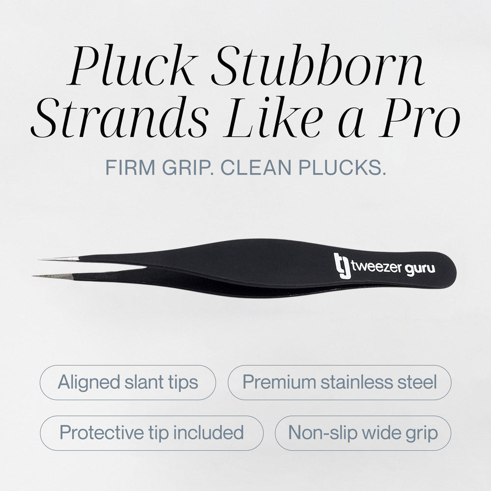 TWEEZER GURU pince sourcils précise pour une épilation soignée.
