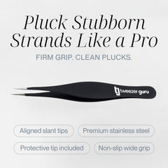 TWEEZER GURU pince sourcils précise pour une épilation soignée.