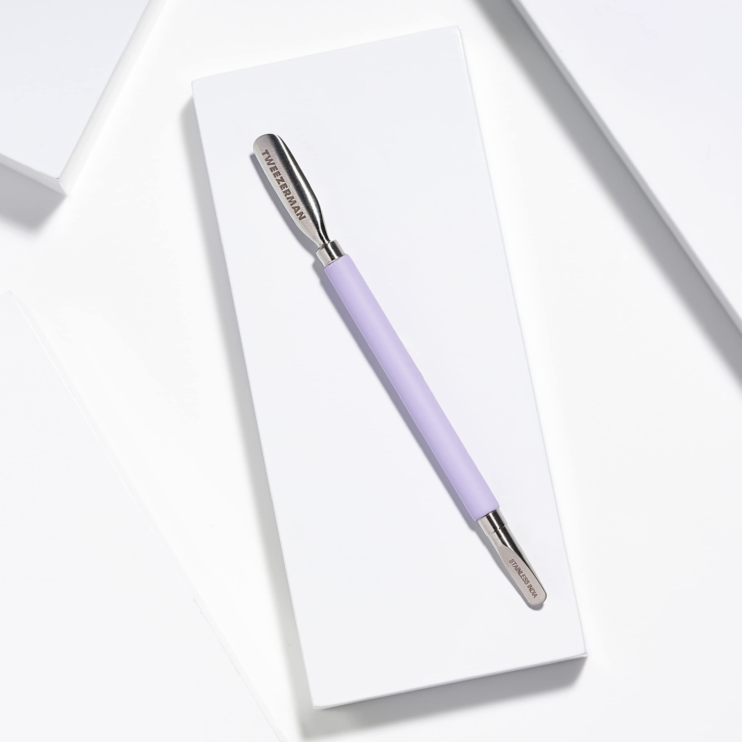 Tweezerman acier inoxydable double-face durable et facile à nettoyer