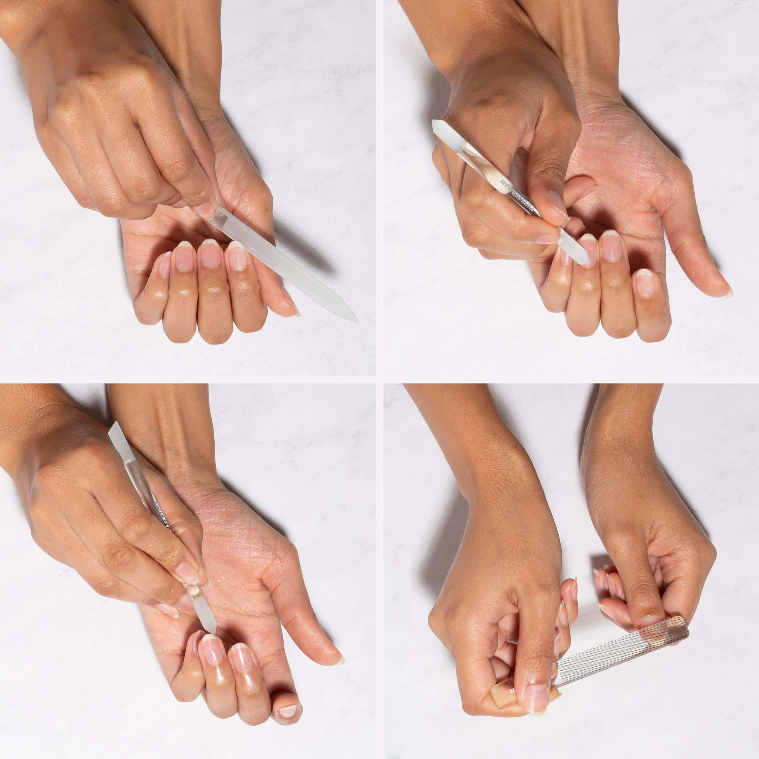 Appliquer crème cuticulaire sur des ongles propres avec Tweezerman.