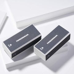 Tweezerman buffer d'ongles blanc brillant, brillance finale nette.