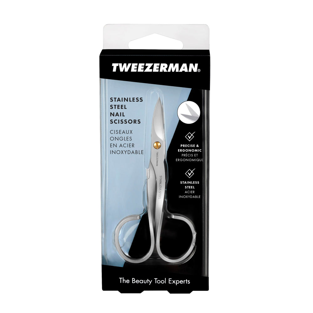 Tweezerman ciseaux à ongles en inox trempage des mains avant coupe