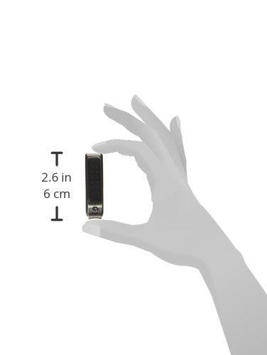 Tweezerman clip-ongles precision-noir-etui-rangement: rangement pratique des débris après coupe.