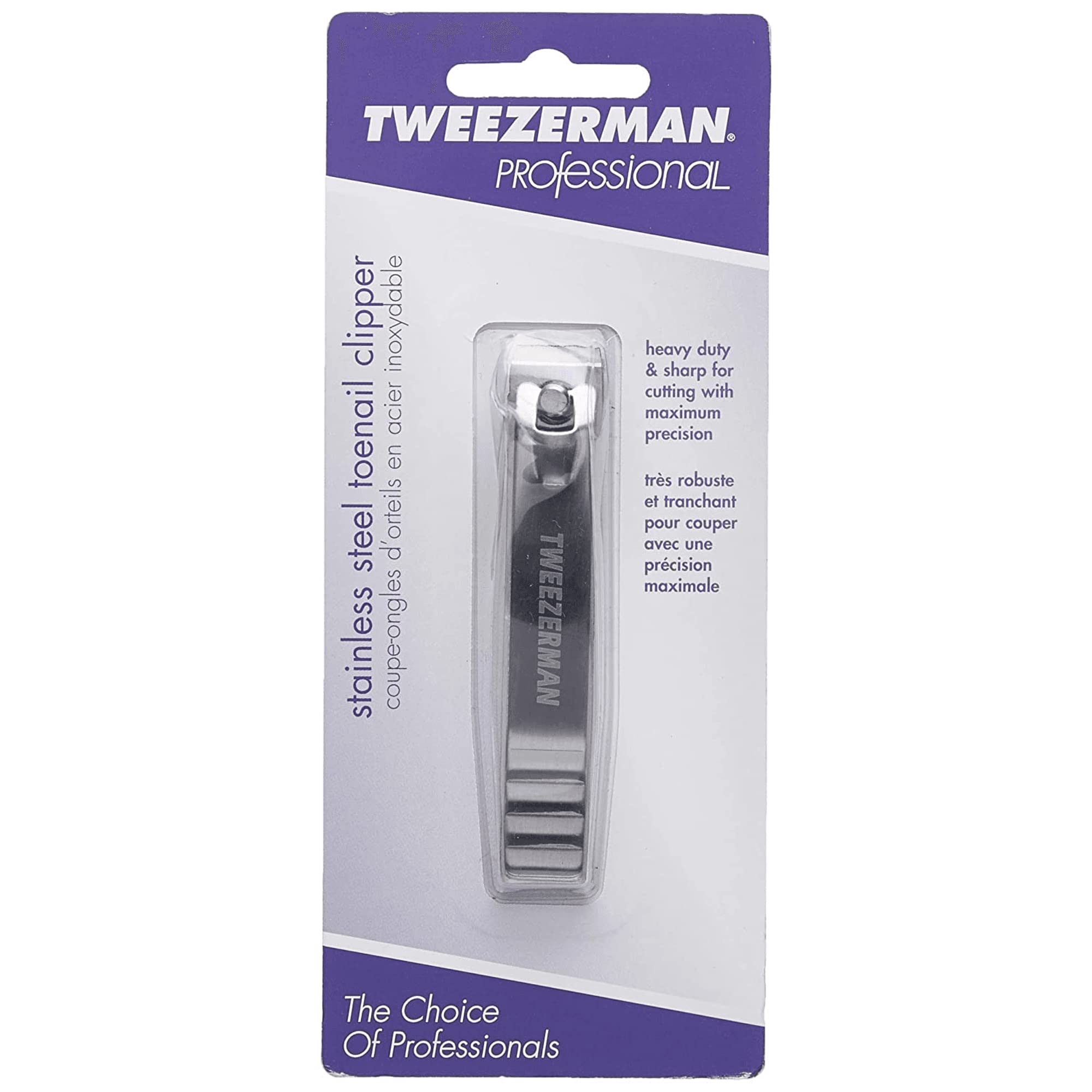 Tweezerman coupe-ongles inox 5011-p utilisation précise pour ongles et extensions d'ongles