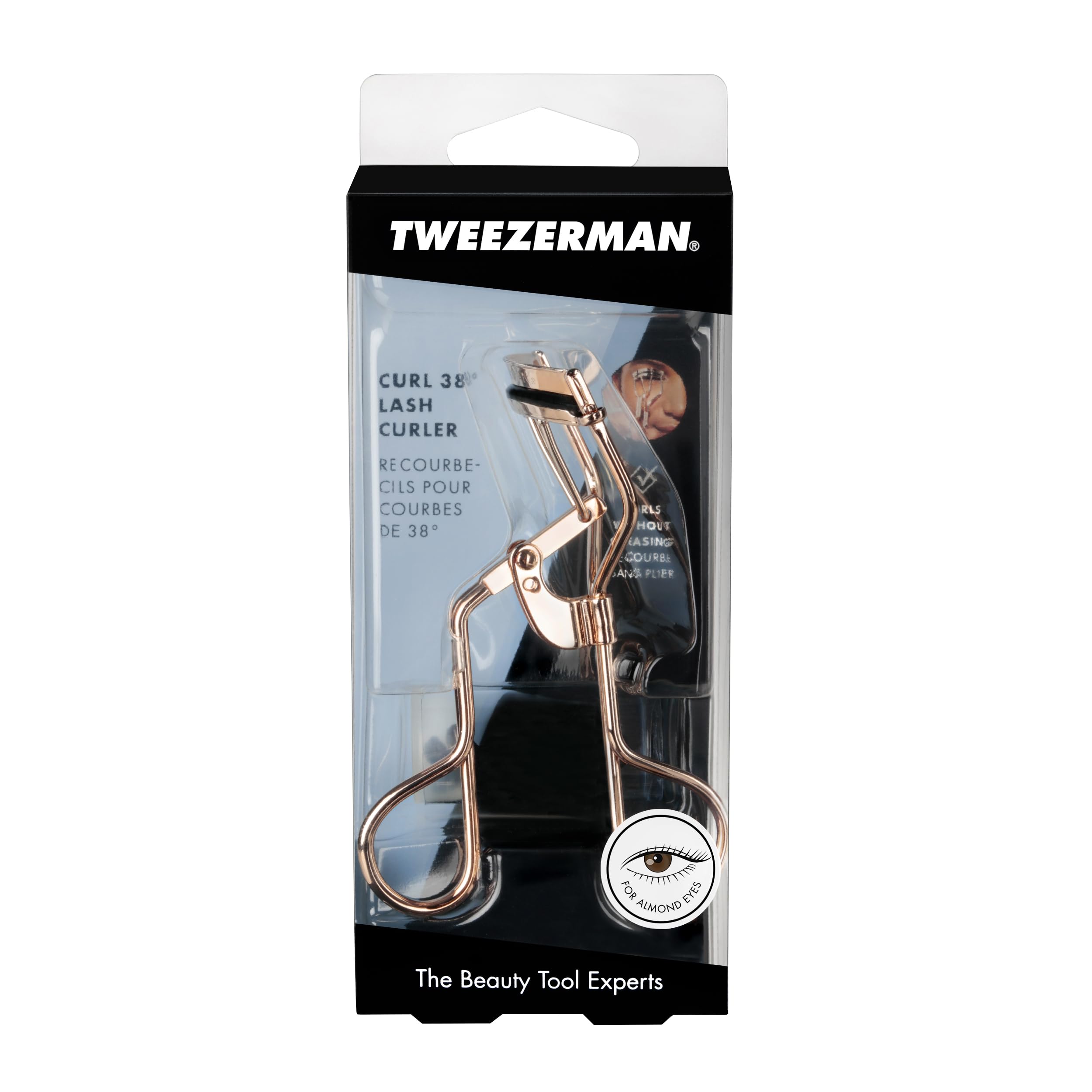 Tweezerman Curl 38 anneaux profilés facilitent la préhension et le placement précis.