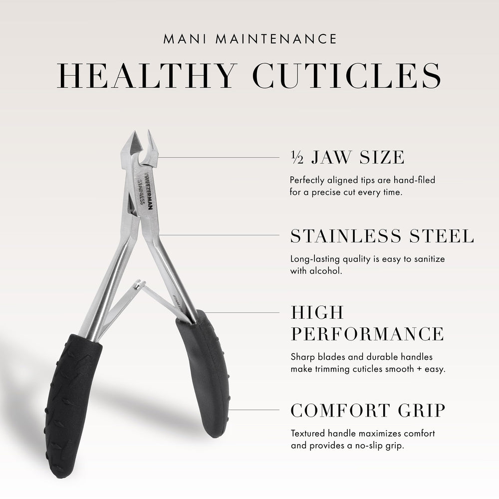 Tweezerman Cuticle Nipper – acier inoxydable et nettoyage facile.