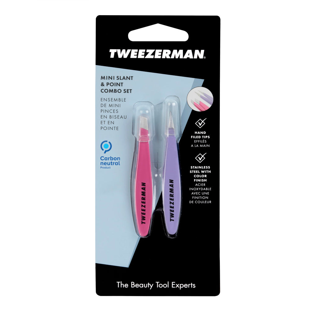 Format mini pratique Tweezerman, idéal pour sac à main.