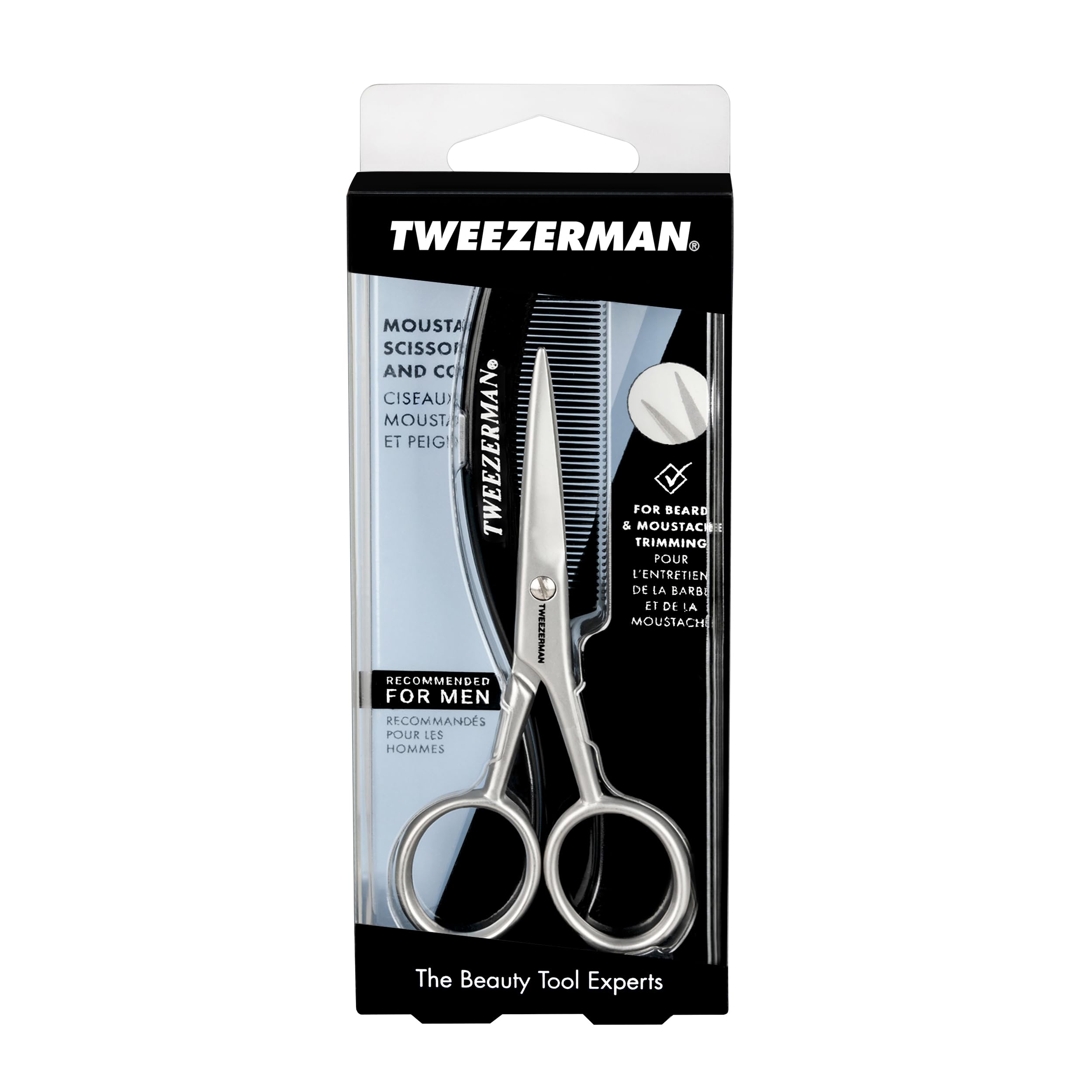 Tweezerman G.E.A.R. Moustache – précision fiable pour le style quotidien.