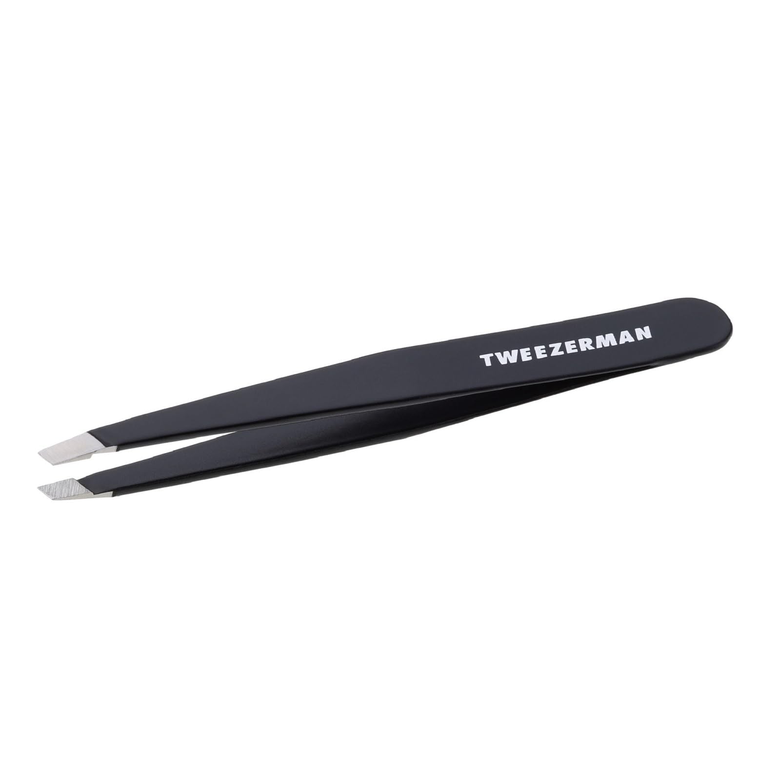 Tweezerman G.E.A.R. Slant Tweezers Midnight, pointes alignées pour une épilation précise