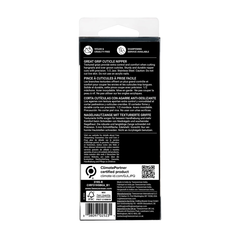 Tweezerman Great Grip Cuticle Nipper – durabilité et performance sur le long terme.