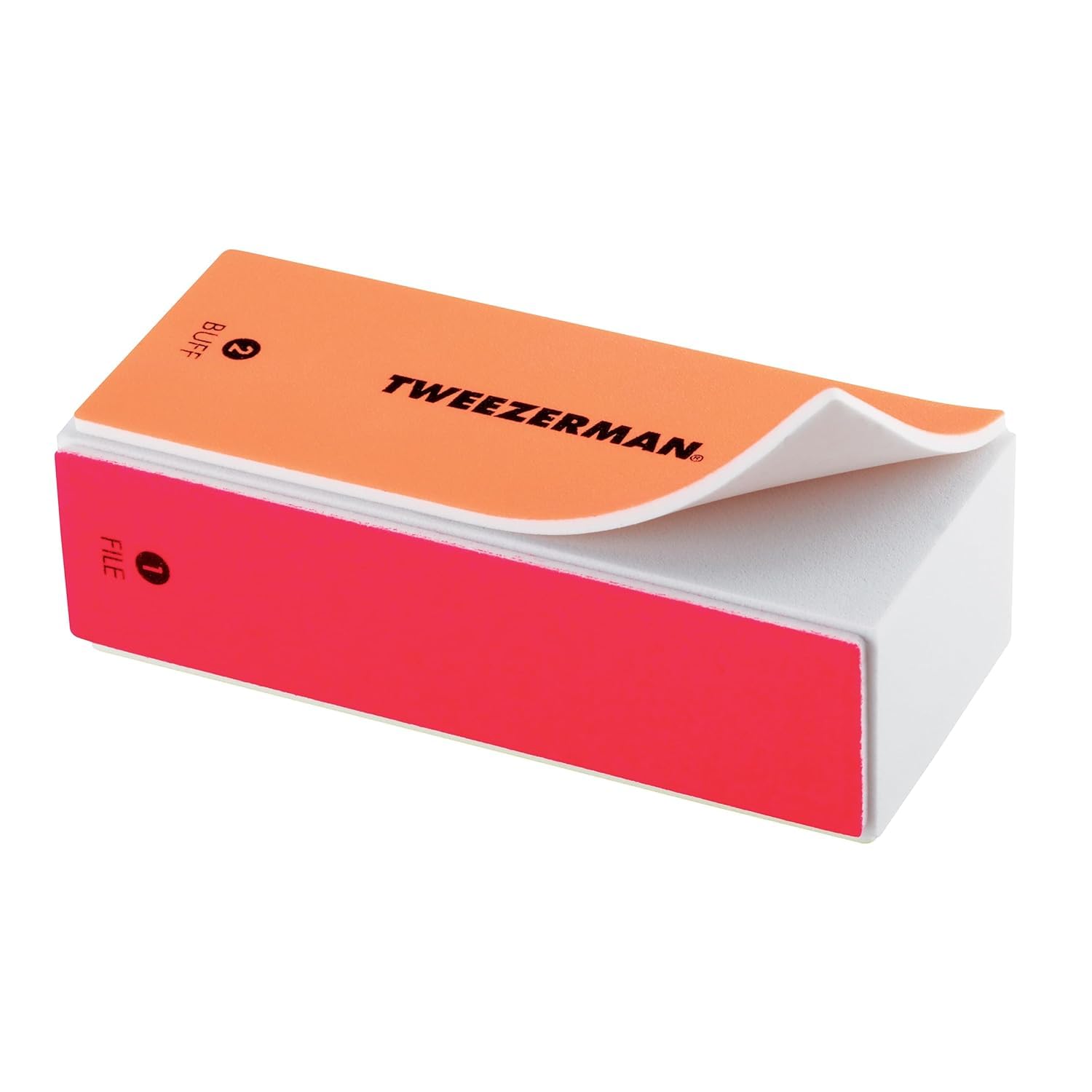 Tweezerman Neon 4-en-1 bloc pour ongles, buff qui lisse la surface.