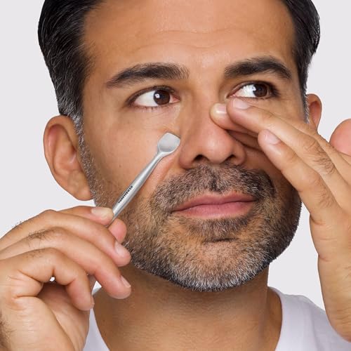 Tweezerman Outil de préparation des pores – menton: pores mieux dégagés autour du menton.