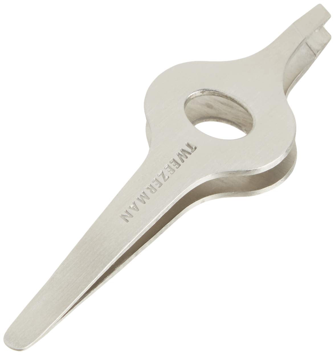 Embouts en acier inoxydable Tweezerman durable et facile à nettoyer.