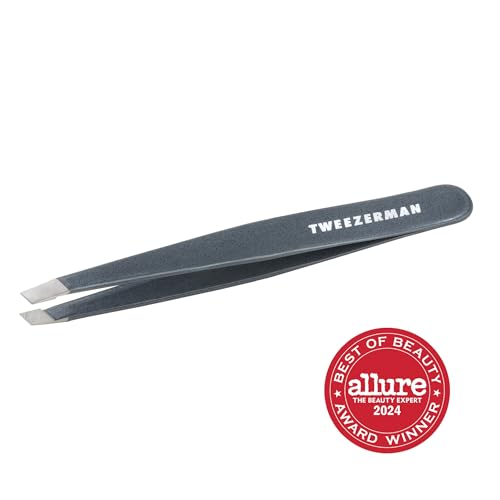 Tweezerman pinces inox angle 25 degrés vue latérale des têtes