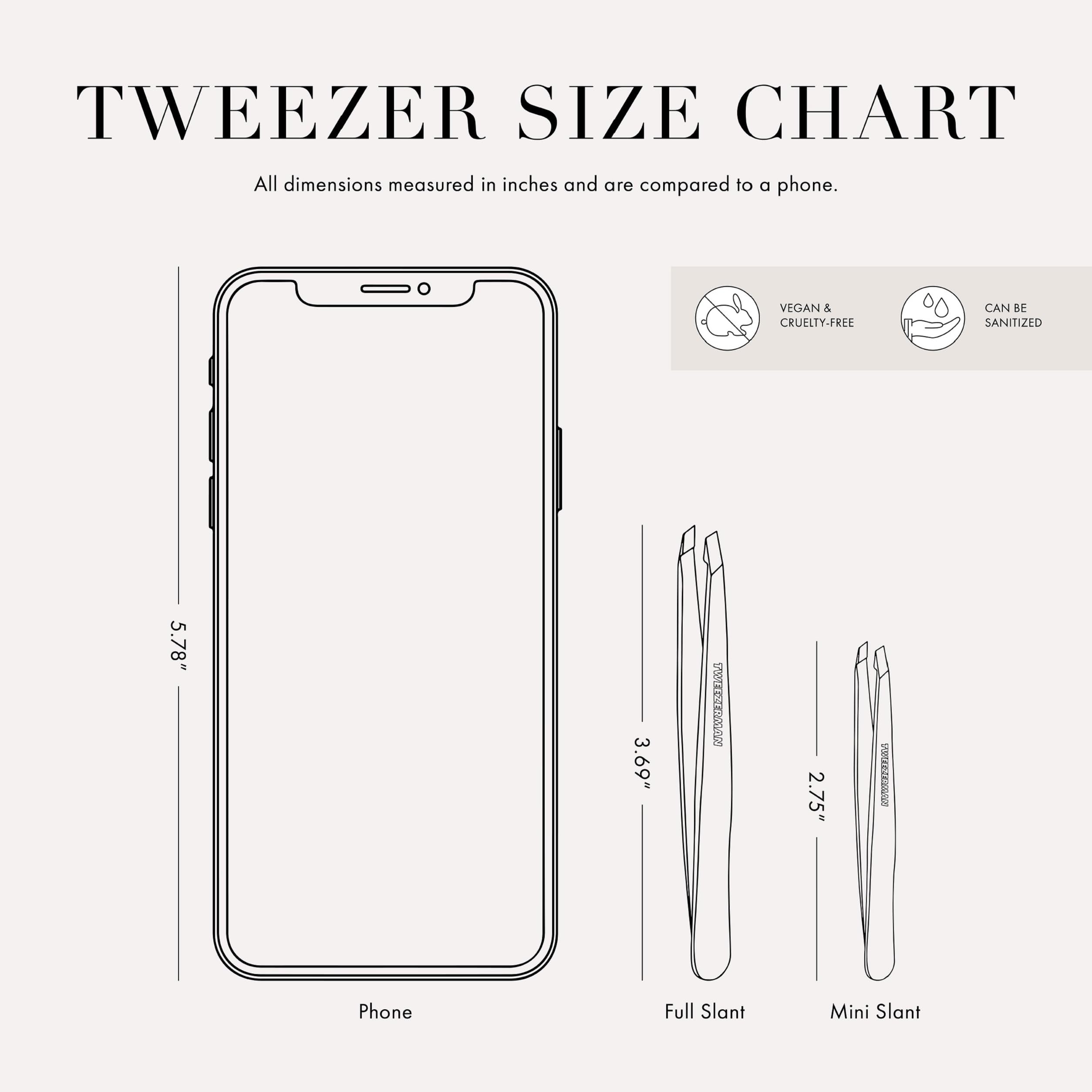 Tweezerman rangement pratique avec étui pour voyage