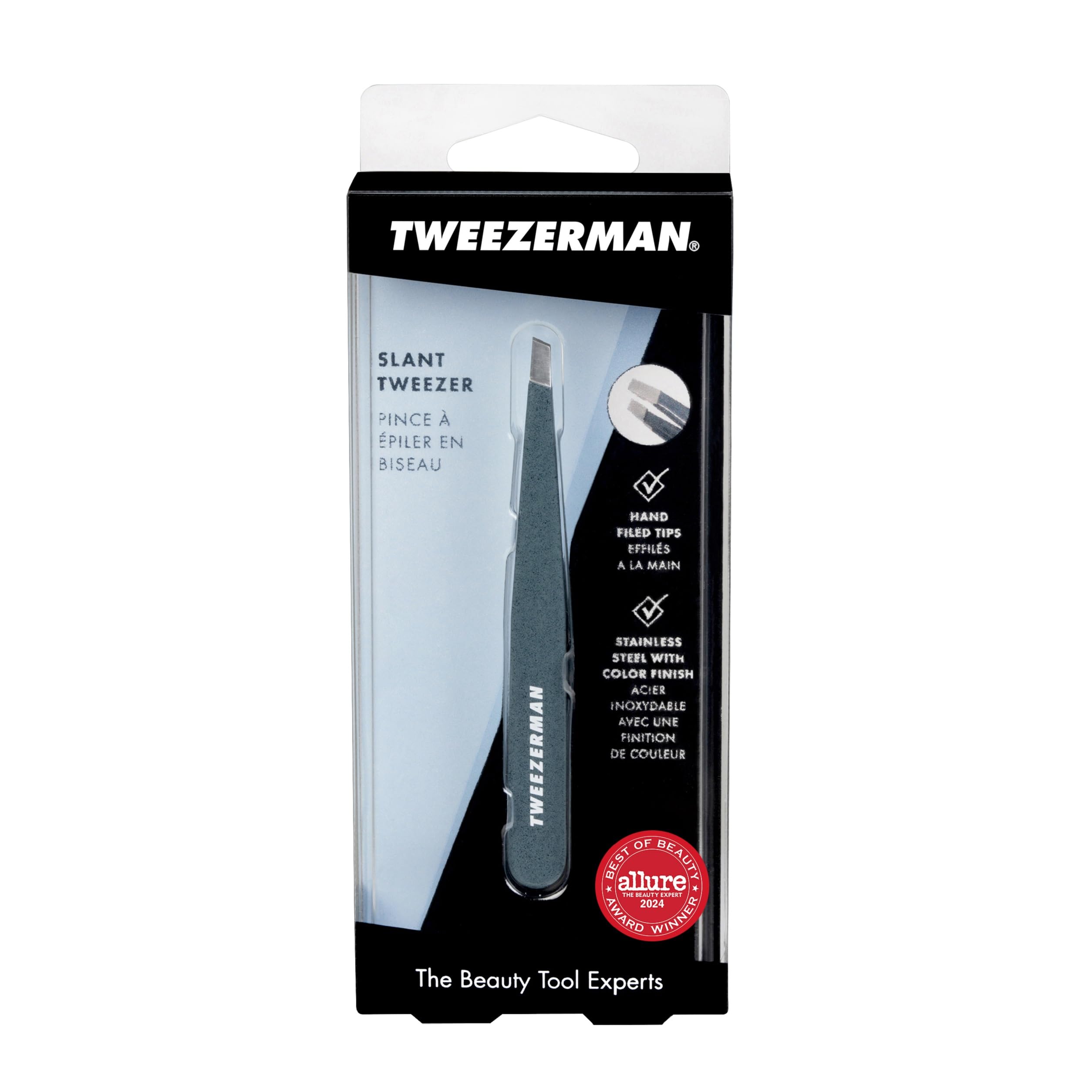 Utilisation professionnelle Tweezerman pour routine beauté