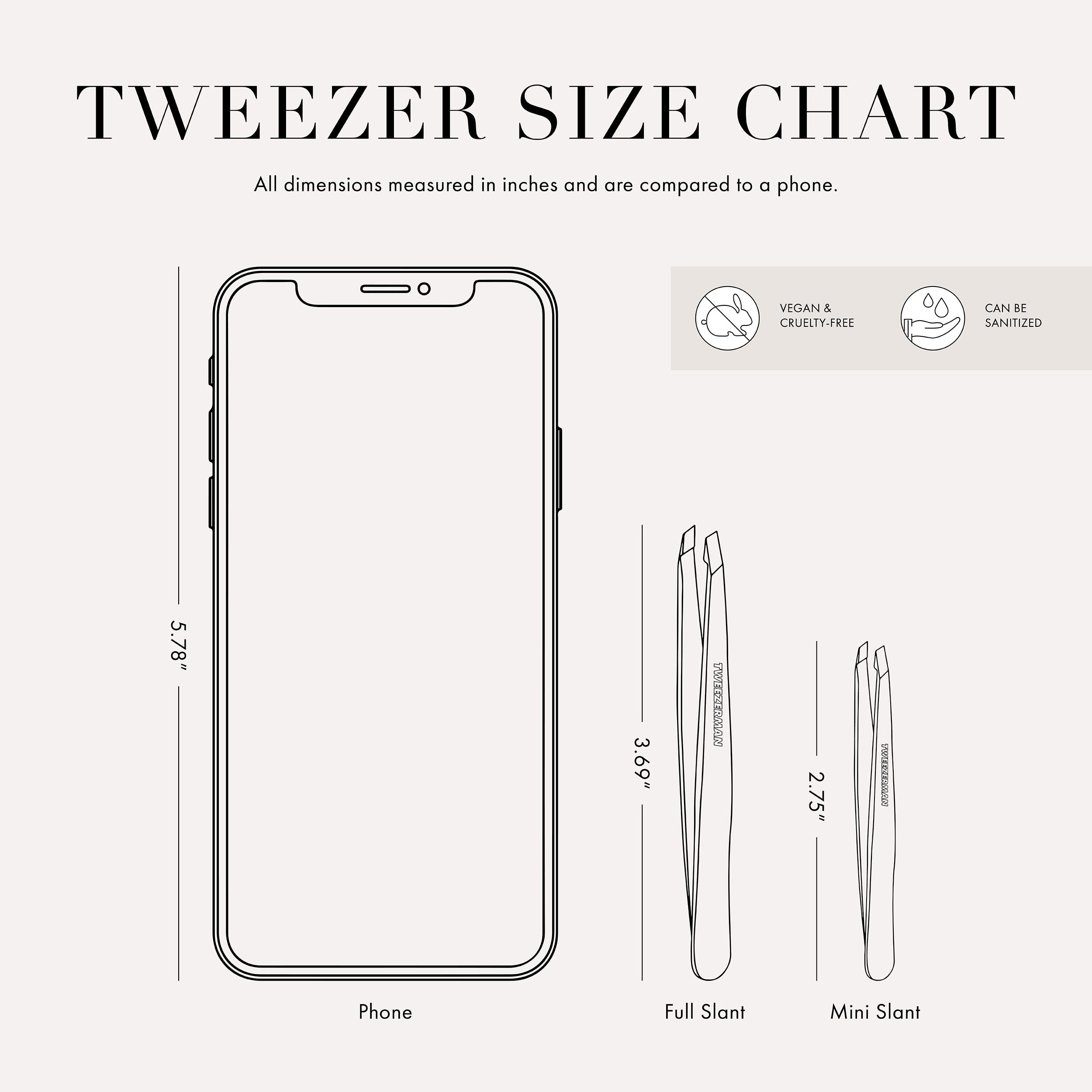 Aligne les embouts Tweezerman pour une précision et une prise fiables.