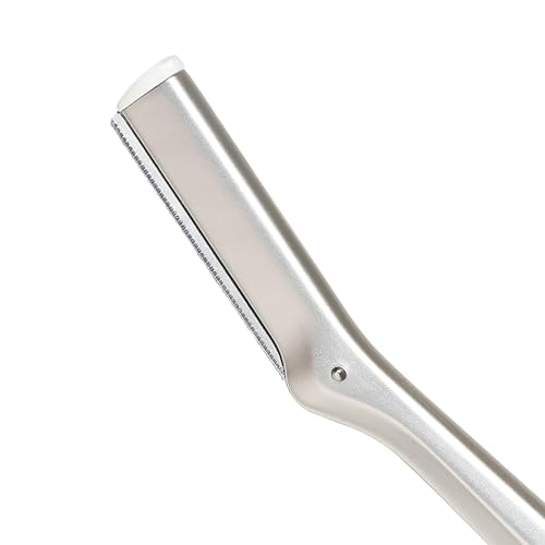Tweezerman rasoir visage inox, manche ergonomique pour une prise en main comfortable.