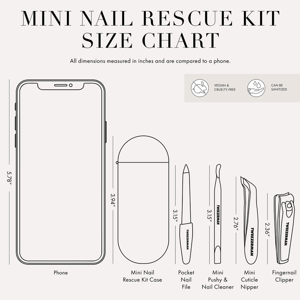 Utilisation en voyage Tweezerman pour retoucher les ongles rapidement