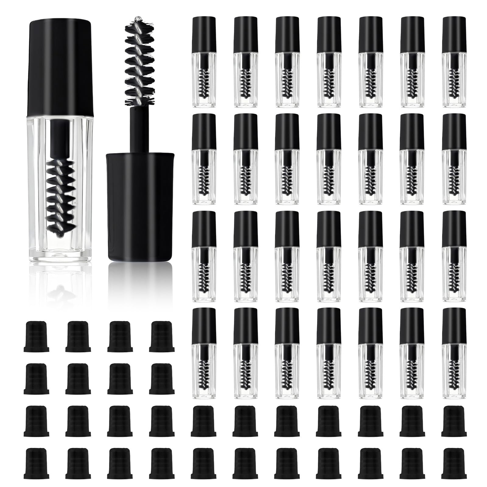 Tweruna - tube mascara 3ml vide, pratique pour échantillons en déplacement