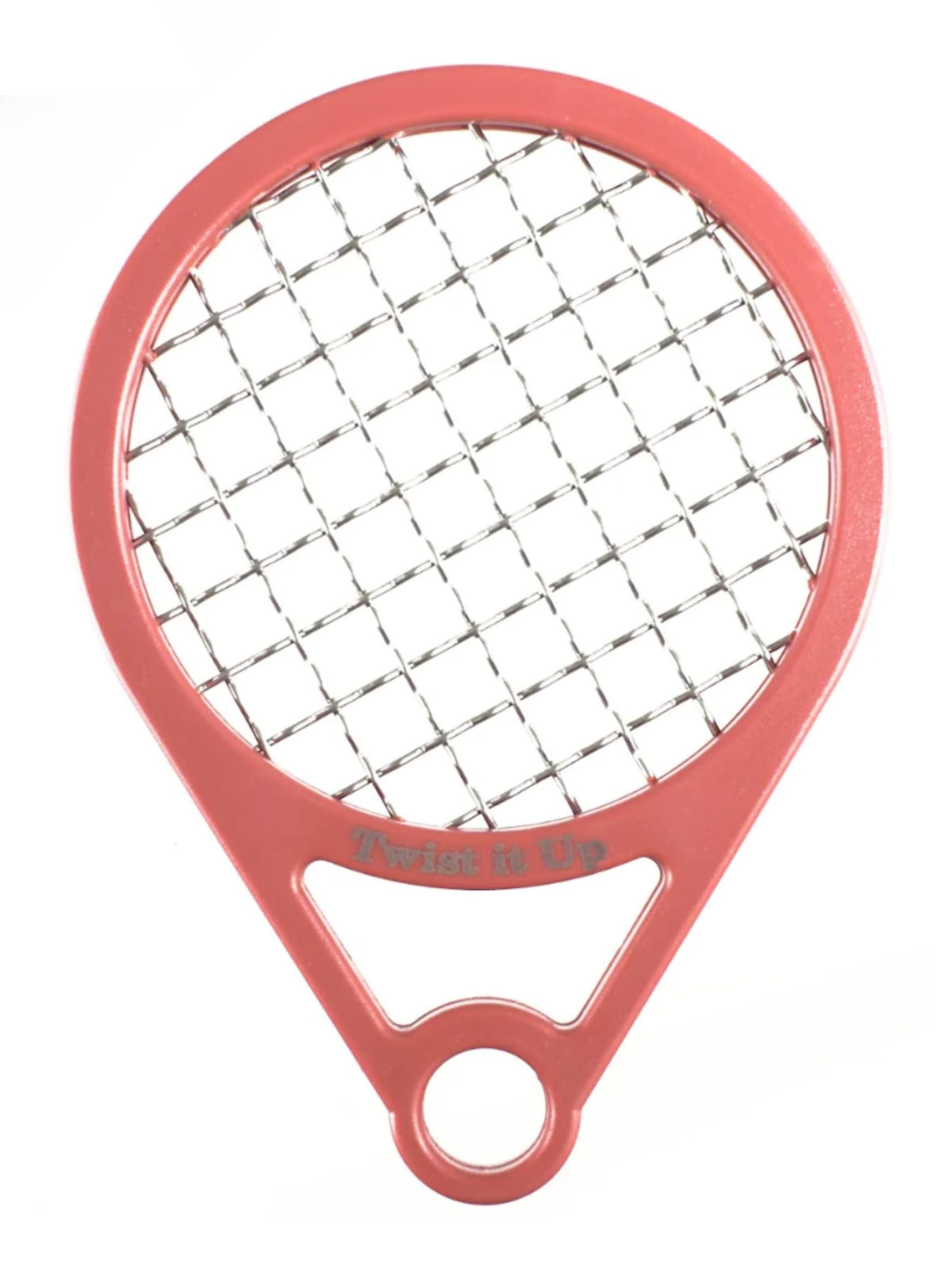 Twist It Up brosse Rouge Desires montre le design raquette-tennis pour boucles bien définies