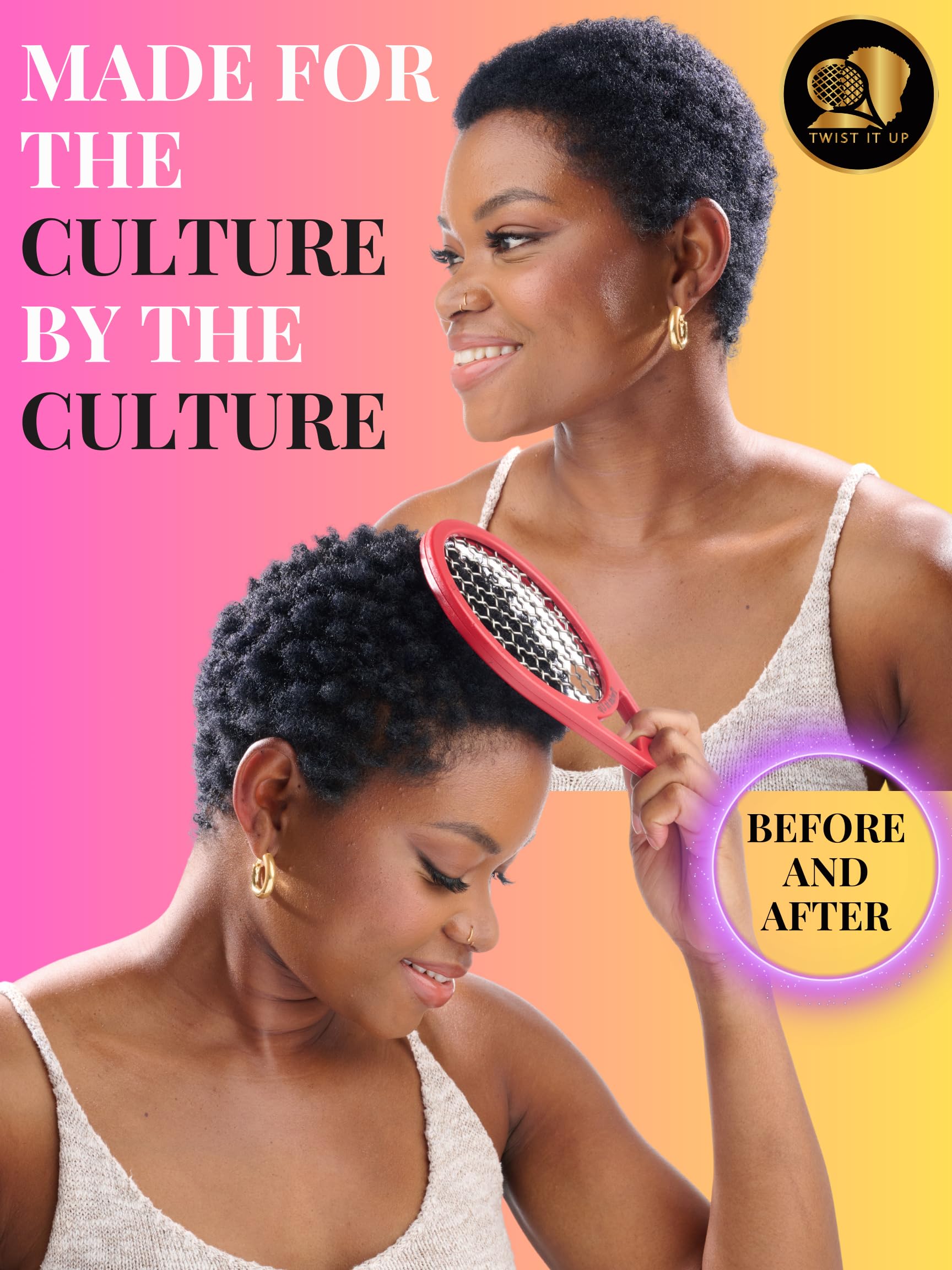 Twist It Up Comb lavable et hygiénique sans absorption d'huiles